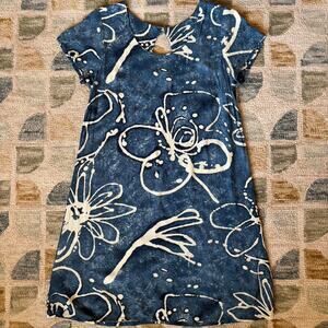 Vintage Hula Moon Jam's World 90s Hawaiian Dress with Keyhole Back Summer Beach